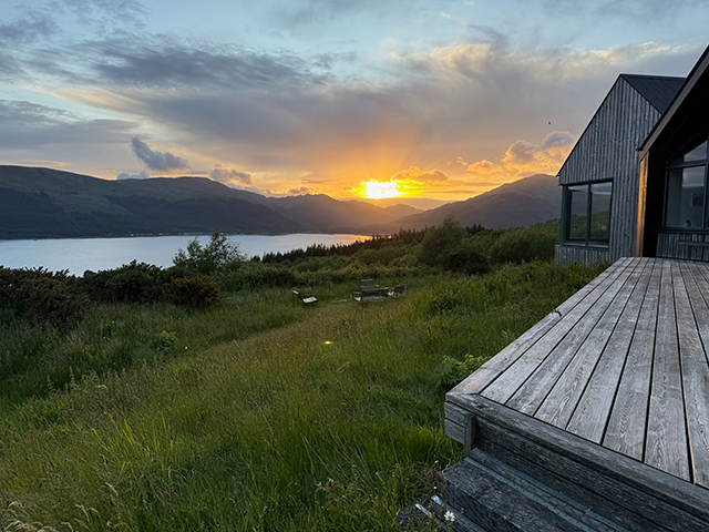 Sunset at Cove Park.
